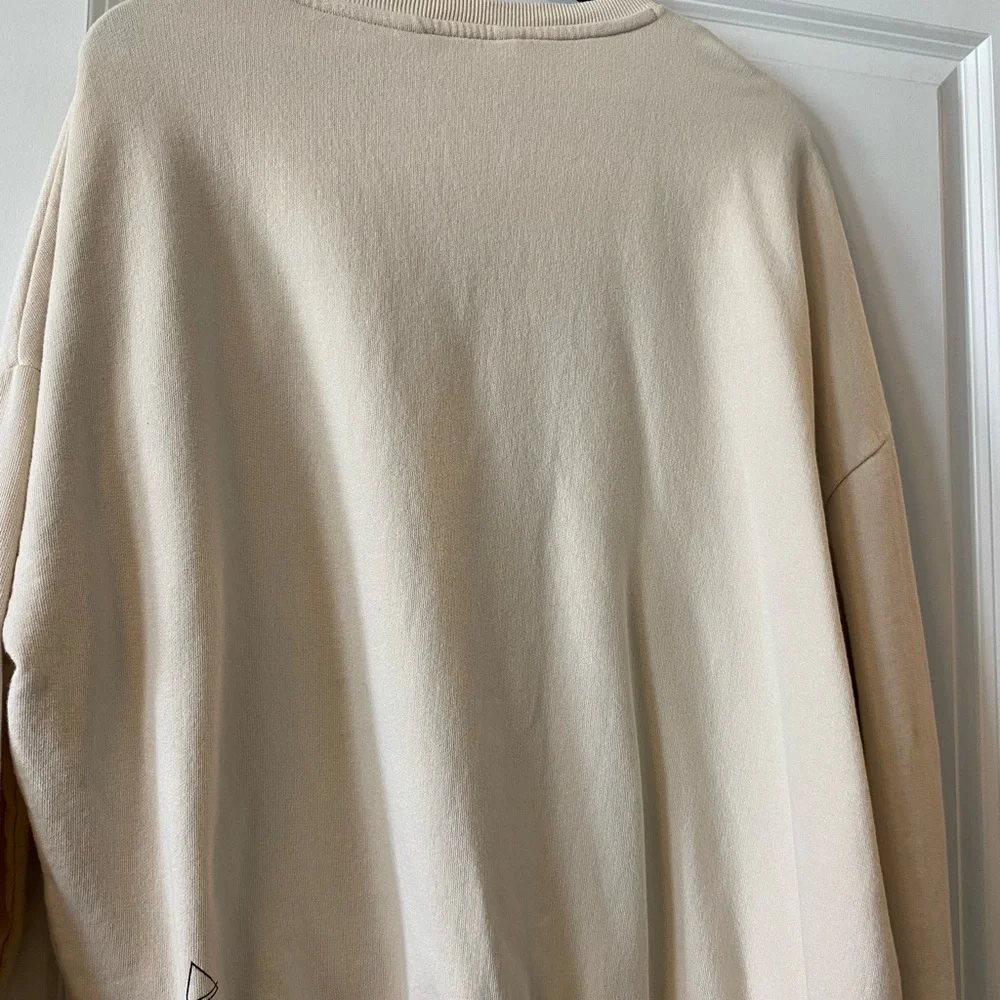 Eleven Paris Beige Sweatshirt with Black Label - Picture 5 of 5